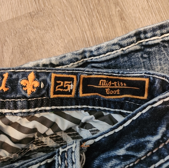 Rock Revival Midrise Boot cut jeans size 25 - Picture 5 of 5